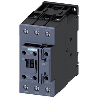Contactor, AC-3e, 40 A/18.5 kW/400 V, 3-pole, 20-33 V AC/DC, 1 NO+1 NC, screw terminal